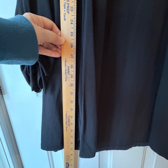 JM Collection Open Front Top Tunic Black Jacket Top Size M EUC - Picture 6 of 8